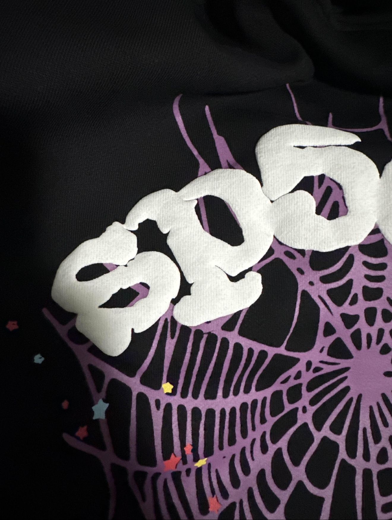 Black Spider Worldwide “SP5DER” Hoodie, Pink Webs