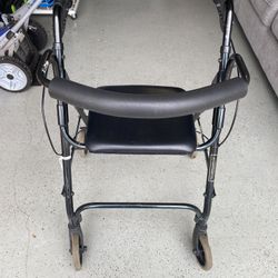 Fold Up Walker With Seat