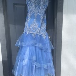 Prom Blue Dress
