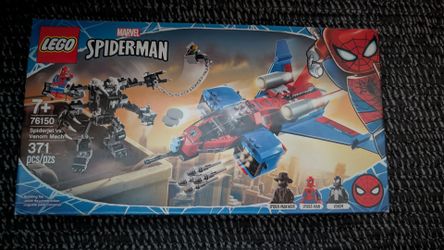 Lego marvel 76120 spiderjet vs venom mech