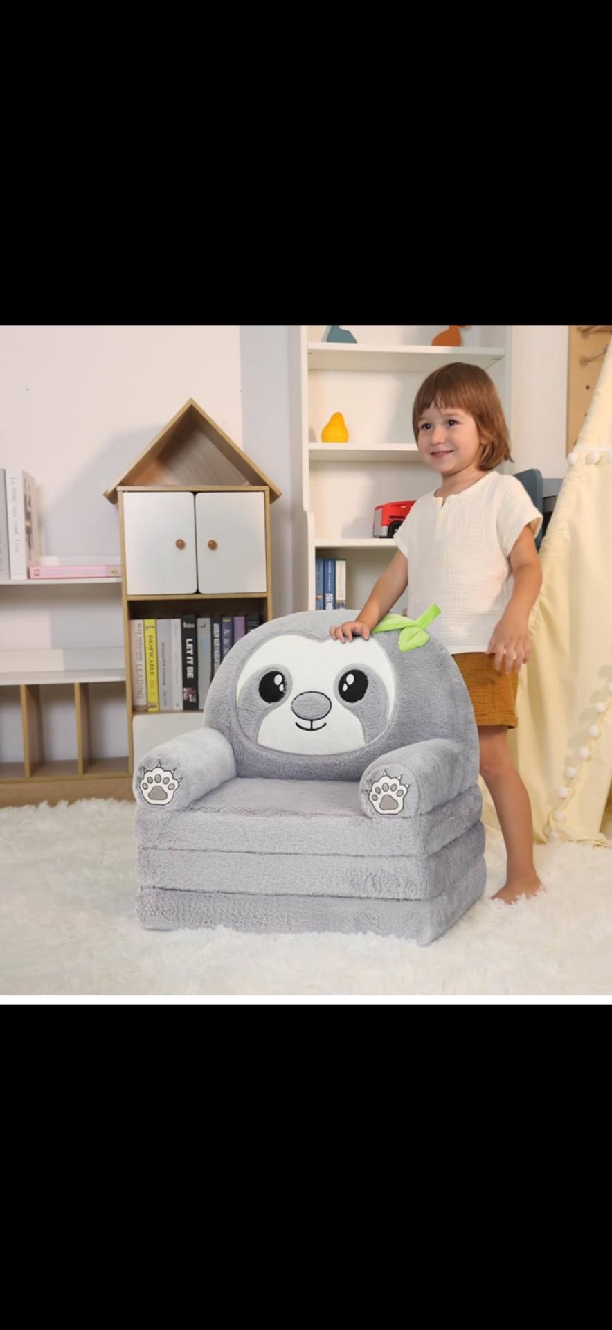 Toddler- plush sloth Chair (sofa).