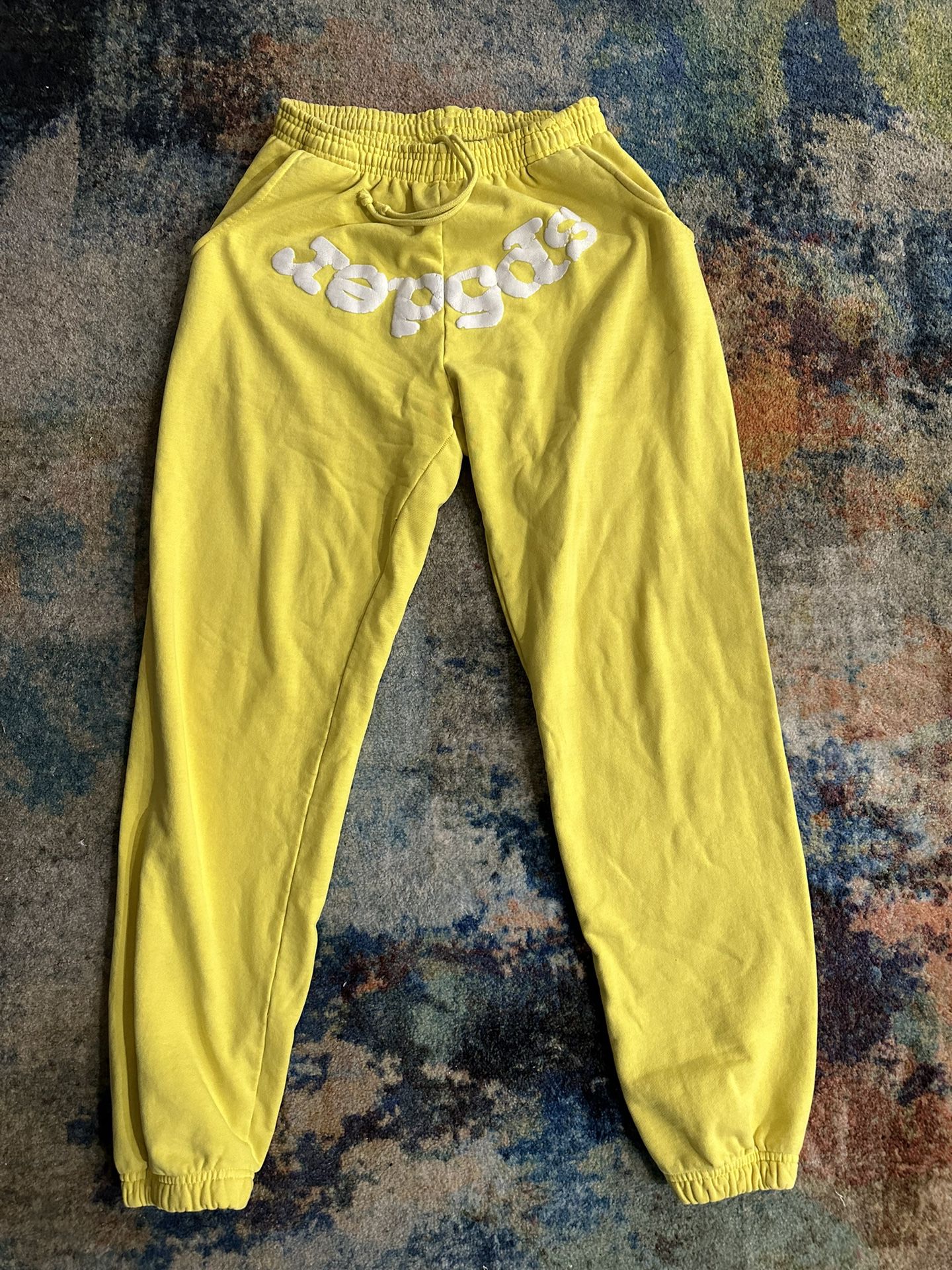 Yellow Sp5der Sweatpants 