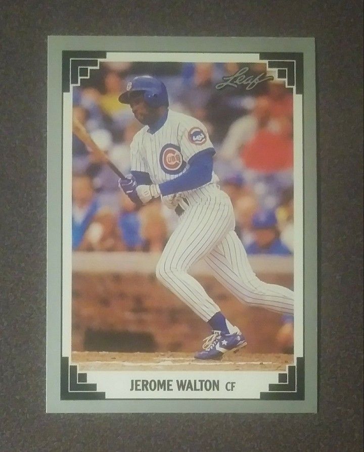 1991 Leaf Jerome Walton Chicago Cubs #39 Baseball Card Vintage Collectible Sports MLB Trading Major League