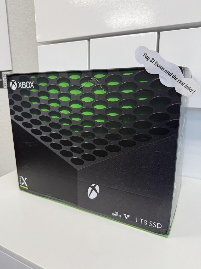 Microsoft Xbox Series X 1TB New Gaming - $1 To Take it Home same Day and Pay the Rest later!