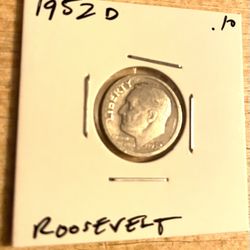 1952 D Roosevelt Dime