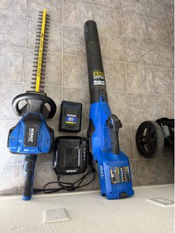 Kobalt 80V Outdoor Power Tool Bundle – Blower, Hedge Trimmer, Battery & Charger