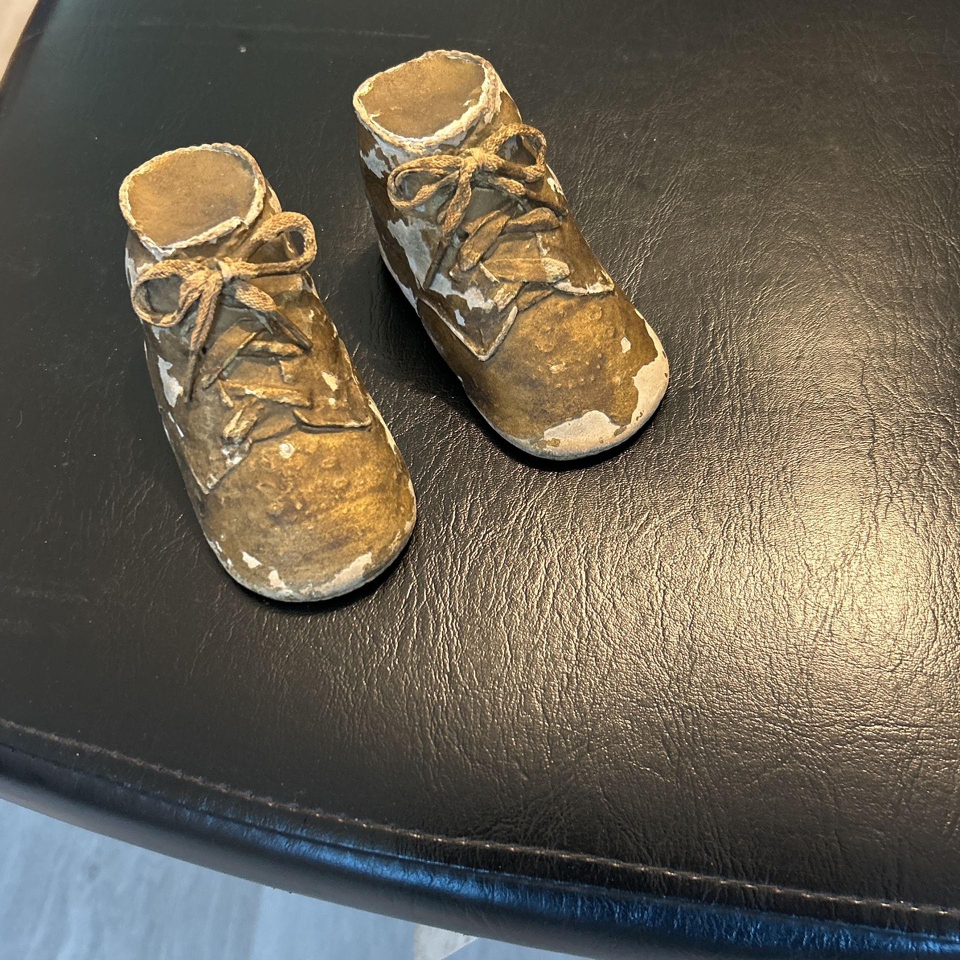Antique Bronze Baby Shoes