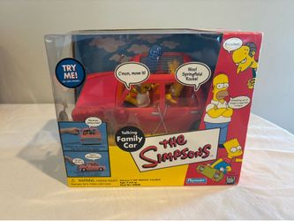Simpsons family car playmates set