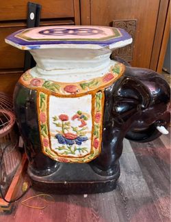 Elephant plant stand vintage