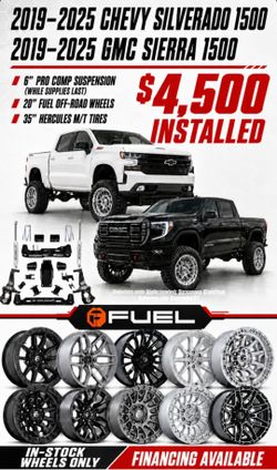 6" LIFT WHEELS AND TIRES DEAL!!!!