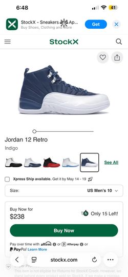 Indigo Jordan 12 Retro sz 10 men