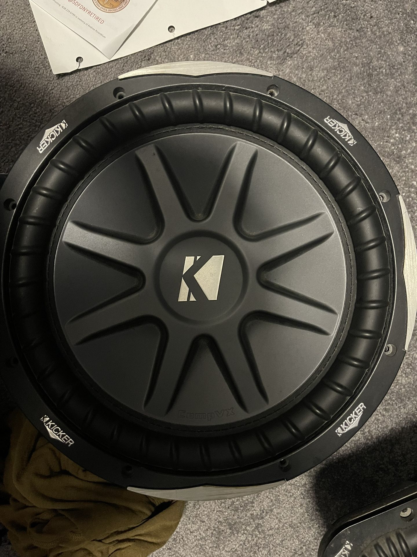 Kicker CVX 12 Inch Subwoofers(dual 4 Ohm) for Sale in Ramona, CA OfferUp