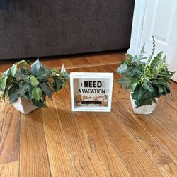 Decor Artificial Plants And Vacation Bank 