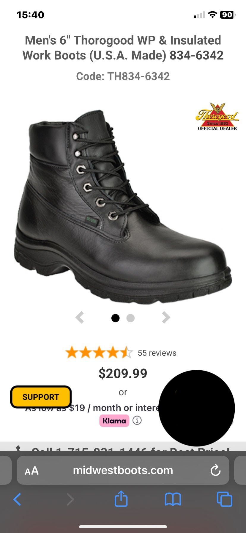 Heavy Duty Thorogood Work Boots.