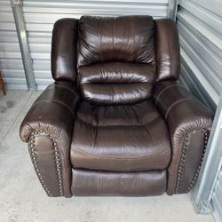 Leather Reclining Armchair