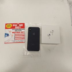 IPhone X 64GB Unlock  With Air Pods Pro Available Now With Just $29 Down 