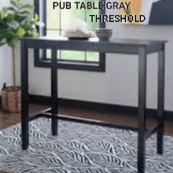 Brand New Pub Table Gray By Threshold