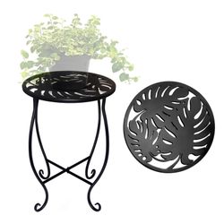 Rustproof Metal Plant Flower Pot Stand Holder Size Height 15", Diameter 10" New Condition