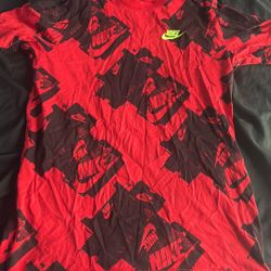 Red And Black Youth Nike Tee