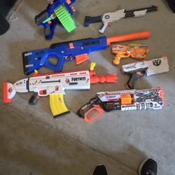 Variety of Nerf Guns