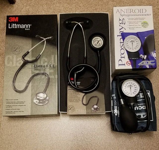 3M Littmann Classic II Stethoscope + ADC Prosphyg 760
