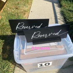 Reserved Signs 