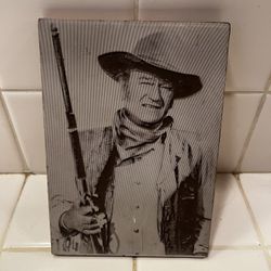 Vintage John Wayne Etch Art