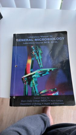 General Microbiology Lab Manual MCB 2010L