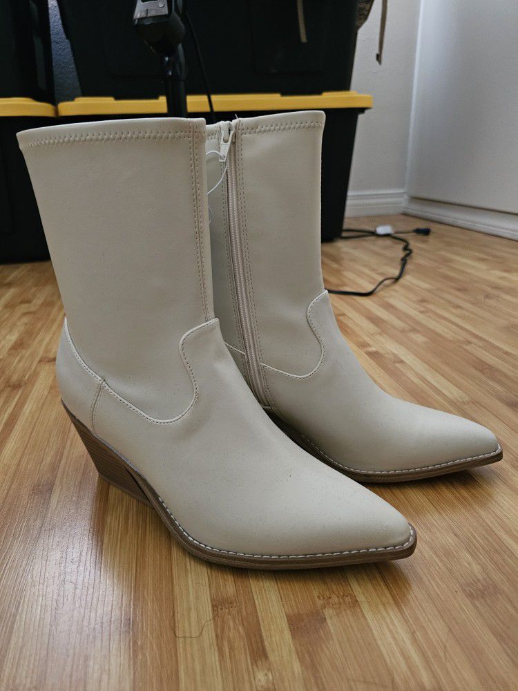 White Boots from Target Size 9.5