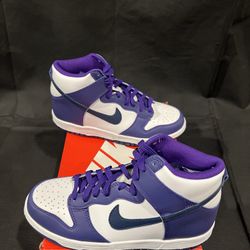 Nike Dunk High Electro Purple Midnight Navy