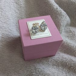 Cubic Zirconia Square Halo Stud Earrings 