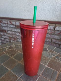 Starbucks red solid tumbler