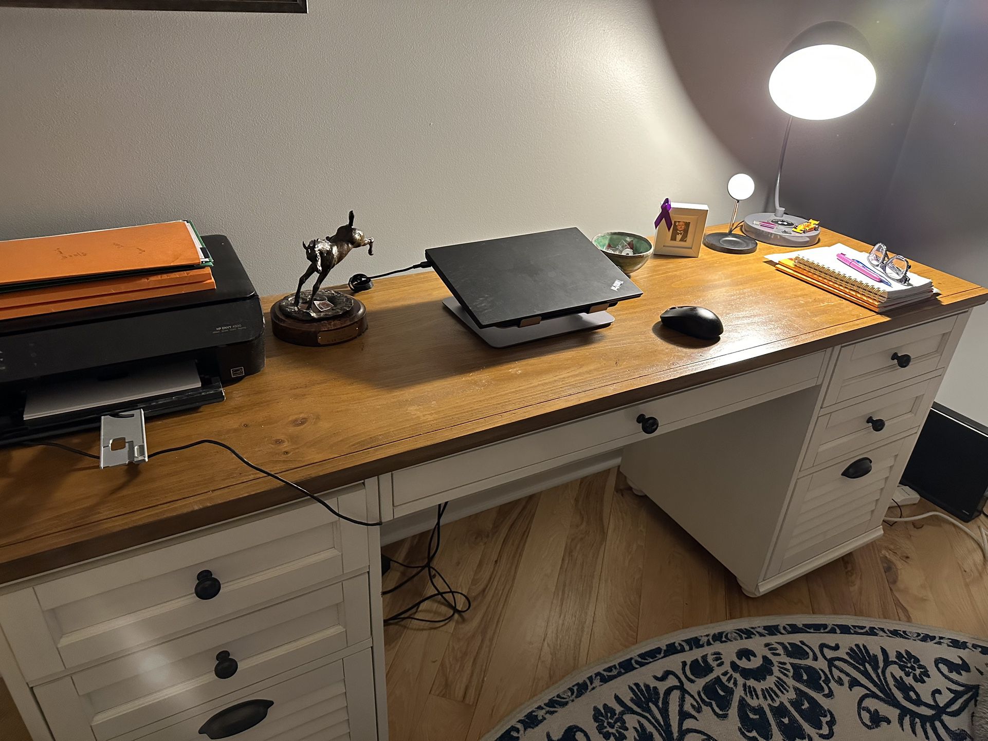 Office Desk And Bookshelves 