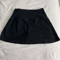 Black Target Mini Skirt