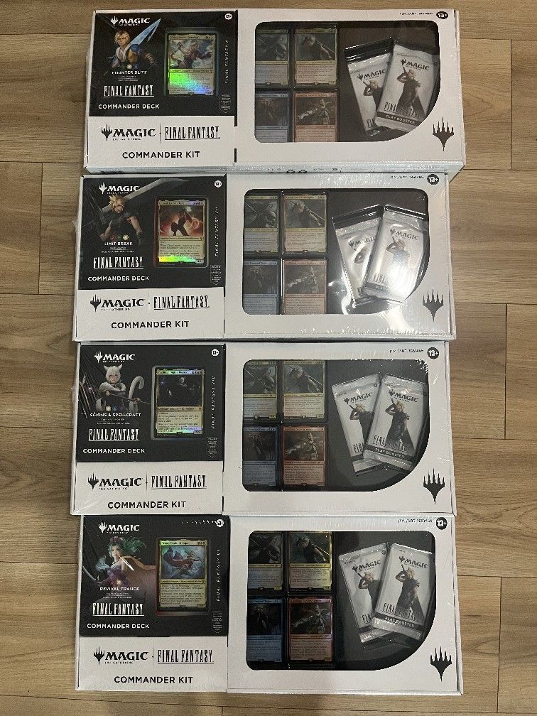 Magic The Gathering All Final Fantasy Commander Decks Bundle
