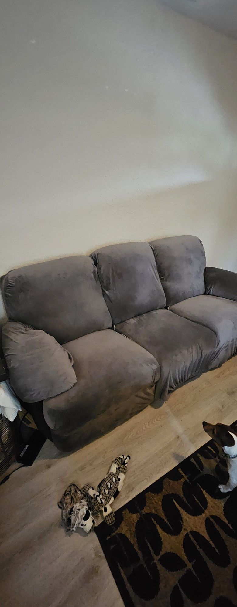 Black Leather Couch 