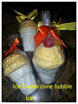 Ice Cream cone bubble bar
