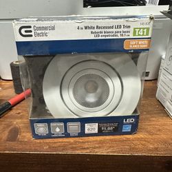 4 In White Recessed LED Trim 