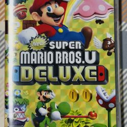 New Super Mario Bros. U Deluxe Nintendo Switch Game Tested Adult Owned!