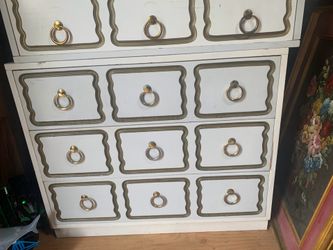 Dorothy Draper style matching chests / dressers/ oversized nightstands