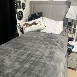 Grey Twin Bed