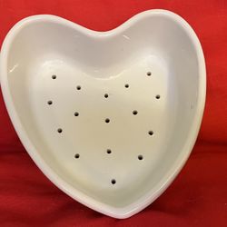 Vintage Apilco France Heart Shaped Porcelain