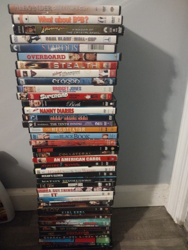 75 DVDs . All 75 For $10