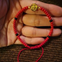 Adjustable Red String Saint Benedict Bracelet for Adults Pulsera San Benito para Adultos