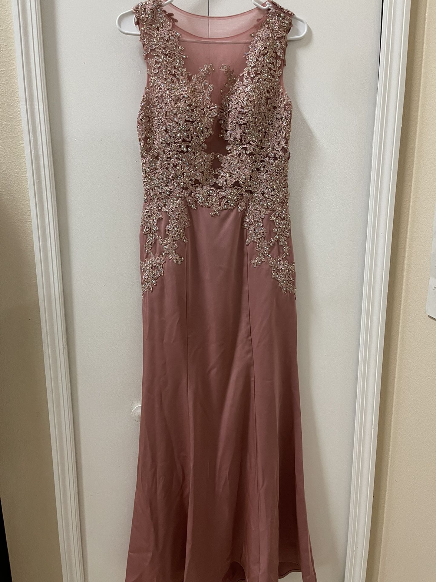 Blush Pink Prom Dress 
