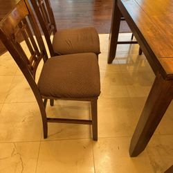 Dinning Counter Top Table With 6 chairs