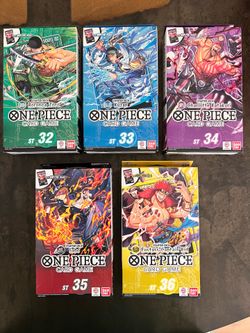 One Piece Starter Decks 32, 33, 34, 35, 36