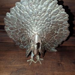 Solid Brass Peacock 