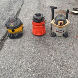 I Have Three Different shop, vacuums, Wet Or Dry