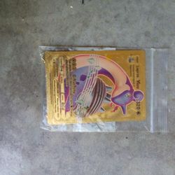 Lapras Gold Pokemon Card